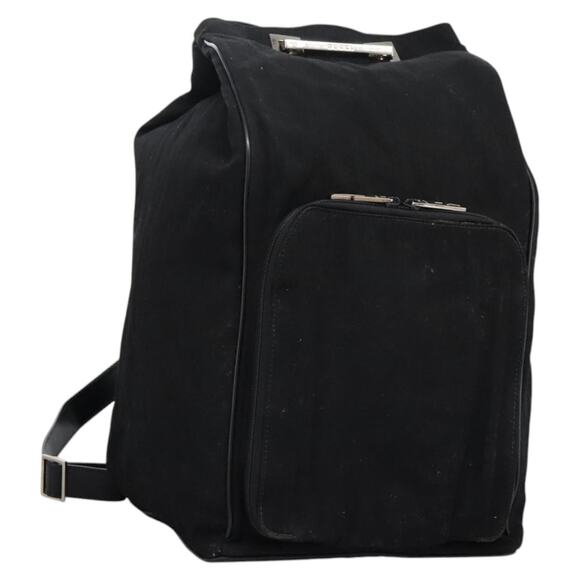 GUCCI Shoulder Bag Canvas Black - Picture 1 of 14